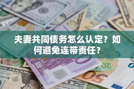 武汉夫妻共同债务怎么认定？如何避免连带责任？