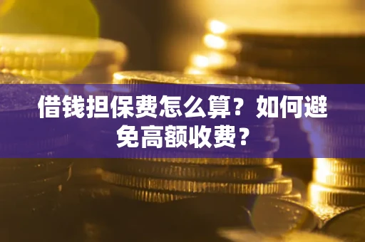 武汉借钱担保费怎么算？如何避免高额收费？
