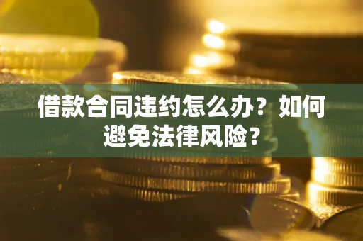 武汉借款合同违约怎么办？如何避免法律风险？